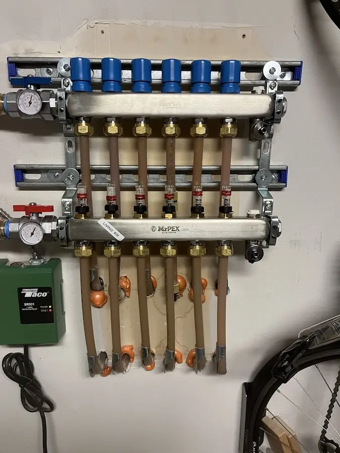 Plumber performing Leak Detection at a residential property in Orangetree